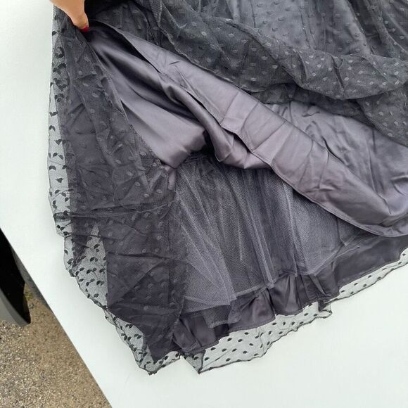 NWT Y2K Scott McClintock Strapless Black A-Line Fot and Flare Formal Dress - SZ - Picture 5 of 9